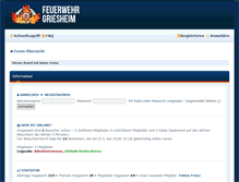 Tablet Screenshot of forum.feuerwehr-griesheim.de